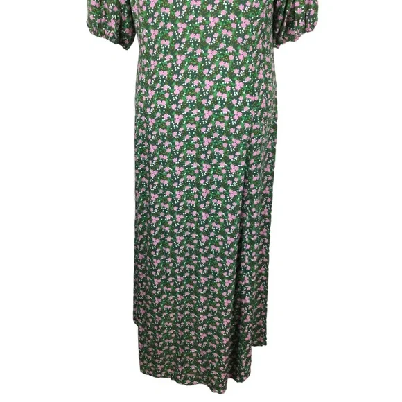 ASOS Cottage Core Collared Midi Tea Dress in Floral Print Nwot - Picture 11 of 14